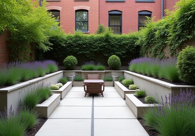 Brooklyn brownstone backyard garden transformation